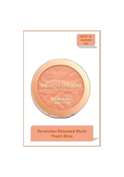 Revolution Allık Peach Bliss Yüksek Pigmentasyonlu Doğal Görünüm Sunan Renk Açık Pembe