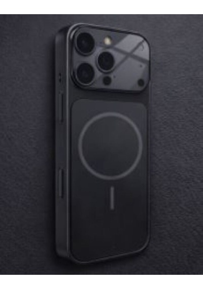 Ag Glass Apple Uyumlu iPhone 15 Puro Telefon Kılıfı Siyah
