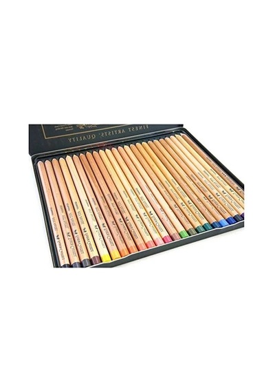 Faber-castell - Colour Pencil Pitt Pastel Tin Of 24 112124 103 Ivory