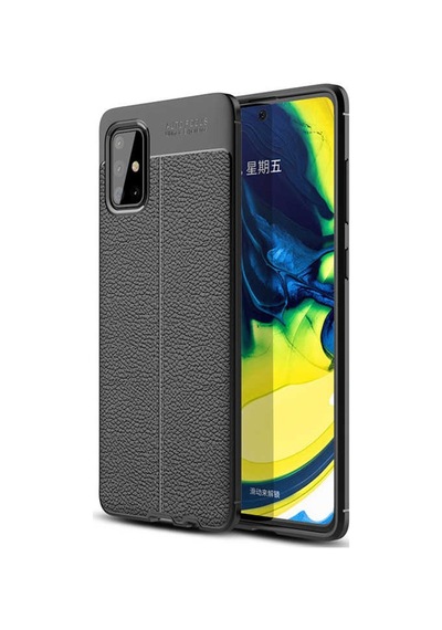Samsung Uyumlu Galaxy A51 Kılıf Zore Niss Silikon Kapak-Siyah