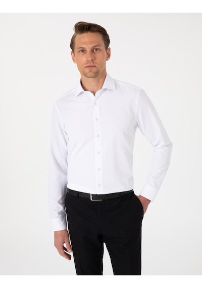 Pierre Cardin Erkek Beyaz Gömlek Desenli 50307108-vr013 Beyaz