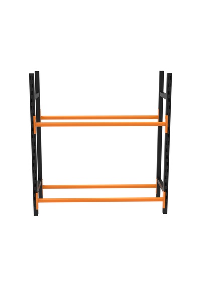 2 Katlı Lastik İstifleme Rafı, Mini Rack 40x150 Cm-100 Cm Çok Renkli