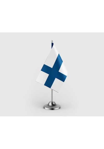 Finlandiya Tekli Saten Masa Bayrağı Seti Diğer