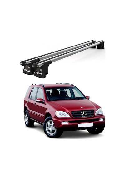 Trio-ı Mercedes-benz M W163 2002-2005 Uyumlu Kilitli Ara Atkı 135cm Port Bagaj Tavan Barı