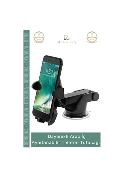 Otoiçitutacağı Güçlü Vantuzlu Cam Torpido Uyumlu Silikon Pedli Çizilmez Sağlam Oto Araba Içi Telefo