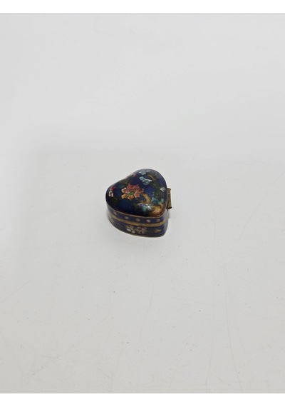 Antika Cloisonne Minyatür Kutu 3,3x3cm 092