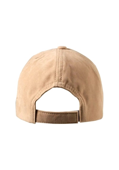Unisex Vegan Süet Şapka Bej