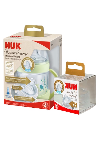 Nuk Nature Sense Isı Göstergeli Pp Alıştırma Bardağı 150 Ml - 2 Adet Yedek Başlık Yeşil
