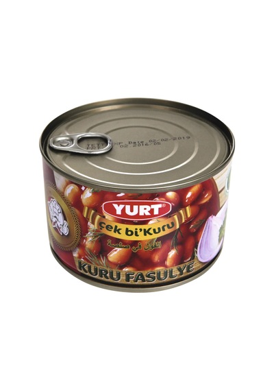 Yurt Çek Bi Kuru Kuru Fasulye 400g Pratik Konserve Hazır Yemek 4'li Avantaj Paketi - 4 Adet Tarı