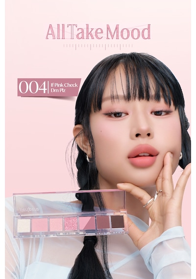 Pigmentli, 5 Farklı Dokulu Far Paleti Perıpera All Take Mood Palette 004 If Pink Check Dm Plz 004