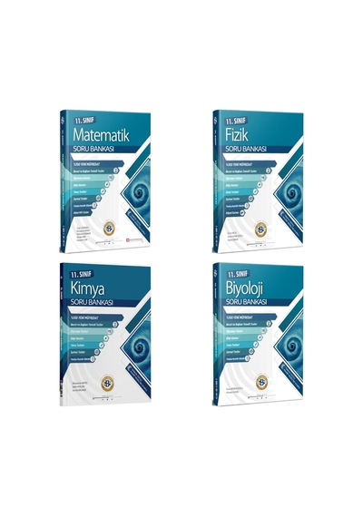 Bilgi Sarmal 11.sınıf Matematik-fizik-kimya-biyoloji Maarif Soru Bankası Set 4 Kitap