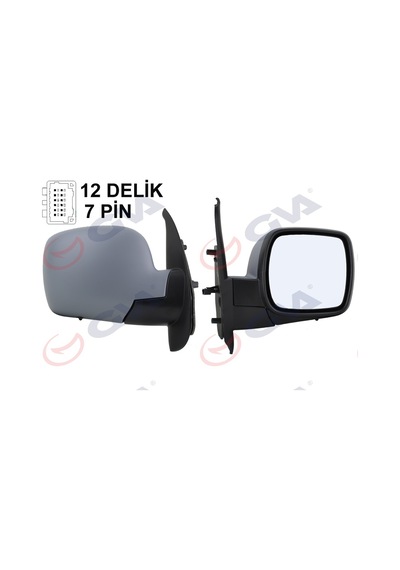Gva Dış Dikiz Aynası Sağ Kangoo 08 Elektrikli Isıtmalı Astarlı Sensörlü Konveks Vm-6131ehpsr Gva 1016152 7701068836 8200495735