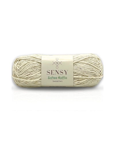 Premium Softee Raffia Yumuşak Rafya Kağıt İp Tığ İp Hobi El Örgü İp Şiş İpi Çanta İpi Supla İpi Ekru