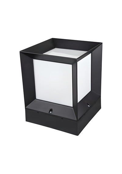 Zerpa Dekoratif Küp Set Üstü Bahçe Aydınlatma Armatürü - Siyah - Pc Gövde - Ip54 - Zrf-13350