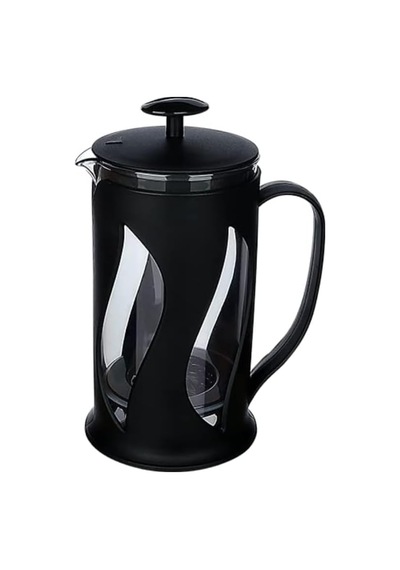 Kahve & Çay Presi, Paslanmaz Metal Süzgeçli Coffee French Press, Bitki Çayı Demliği 500 Ml Siyah Diğer
