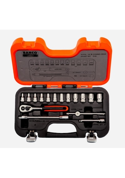 Bahco S160 16 Parça 1/4” Lokma Takımı