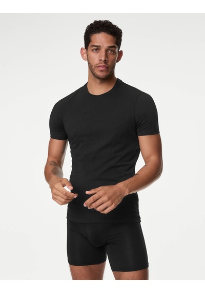 Marks & Spencer 2'li Supima Pamuklu Atlet Seti T14001681a Siyah