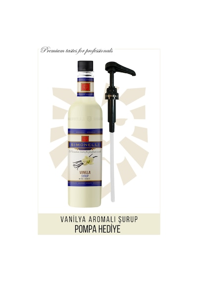 Simonelli Vanilya Kahve Şurubu 70 ML + Pompa