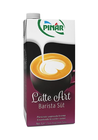 Latte Art Tam Yağlı Barista Süt 1 L X 12 Adet