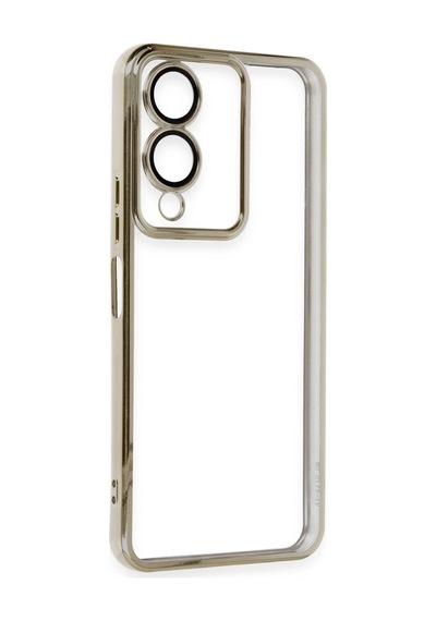 Vivo Y17s Kılıf Razer Lensli Silikon - Gold Altın