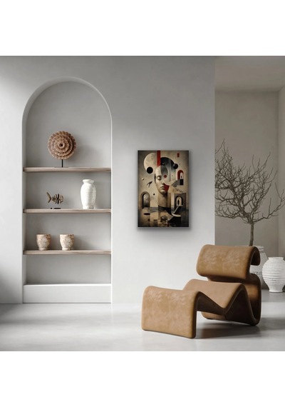 Karışık Rüyalar Soyut Kanvas Tablo 20x30 Cm Çok Renkli