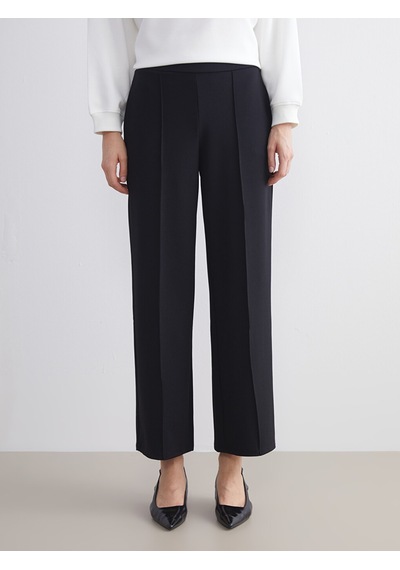 Lcwaıkıkı Classic Siyah Büyük Beden Standart Fit Geniş Paça Kadın Pantolon