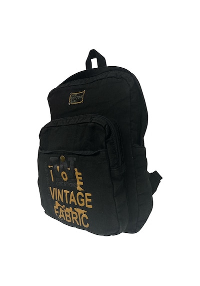 Old Cotton Cargo Kaliteli Vintage Salaş Disayn Günlük Gezi Spor Sırt Çantası Matanza Bag 30x42cm Gri - Siyah