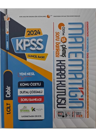 KPSS Matematiğin Kara Kutusu 1.ve 2.cilt Konu Özetli D.çöz.