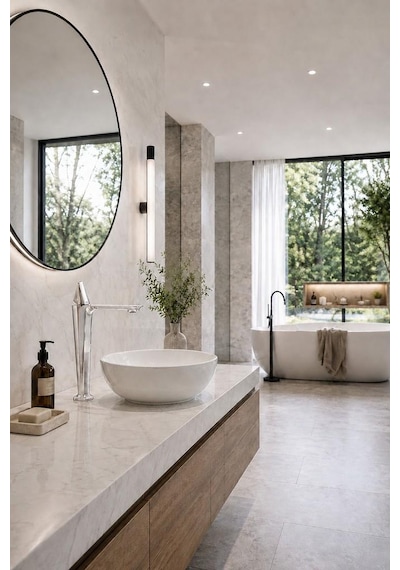 Vıta Uzun Lavabo Bataryası Parlak Krom