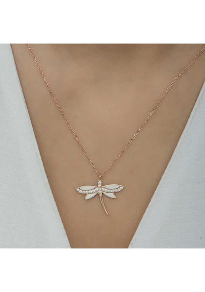 Gümüş Rose Yusufçuk Bayan Kolye Rose