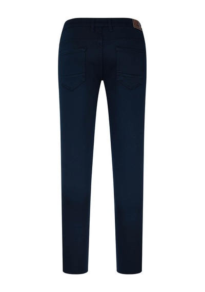 Hatemoğlu Lacivert Slim Fit Pamuklu 5 Cep Kanvas Pantolon 35383 Lacivert