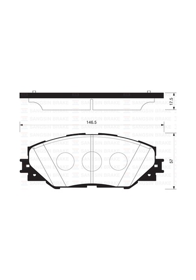 Sangsın Sp2138-99 Ön Fren Balata Toyota Rav4 2.0l 1az-fe Aca30 06-12 0446542140-0446542180-04465yzzdy