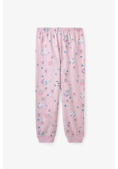 Penti Ekru Kız Çocuk Gabby’s Dollhouse Pamuklu Pijama Takımı