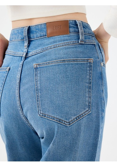 LOFT Mom Slim Fit Kadın Pantolon Lf2038773 Q1.v1 Denim
