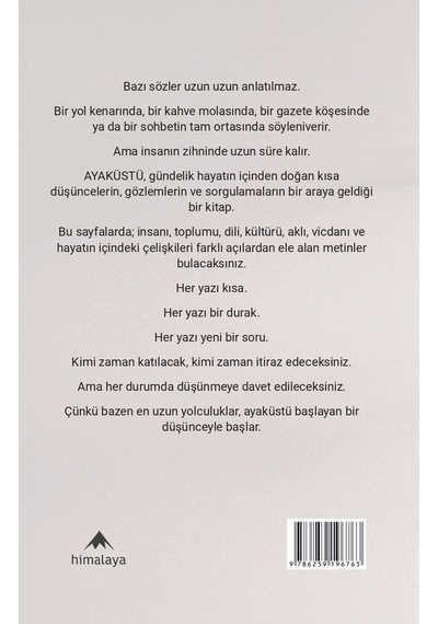 Ayaküstü - Rıdvan Tosyalı