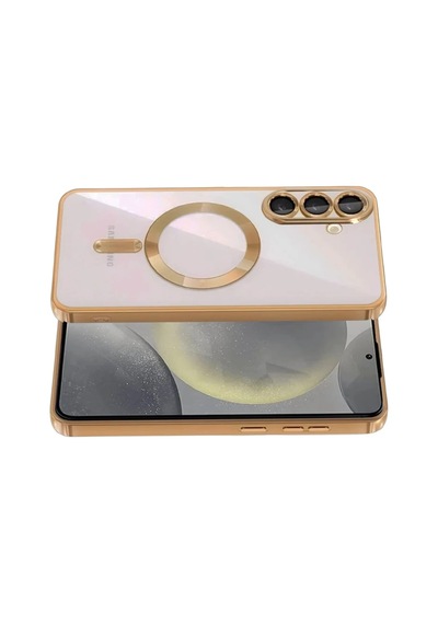 Samsung Uyumlu Galaxy A37 5g Uyumlu Kross Magneticsafe Kapak - Çöl Titanyum