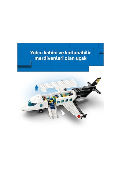 LEGO® City Havaalanı ve Uçak 60502 - 6 Yaş ve Üzeri Çocuklar İçin Yaratıcı Oyuncak Yapım Seti (887 Parça)