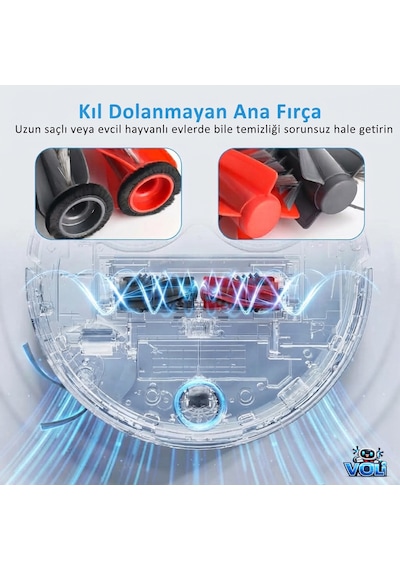 Roborock Qrevo Curv , Q Revo C , Qrevo C Pro İçin Yedek Fırça Hepa Filtre Mop Bezi Toz Torbası