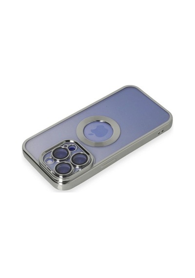 Apple İphone 15 Pro Kılıf Slot Silikon - Gümüş Çok Renkli