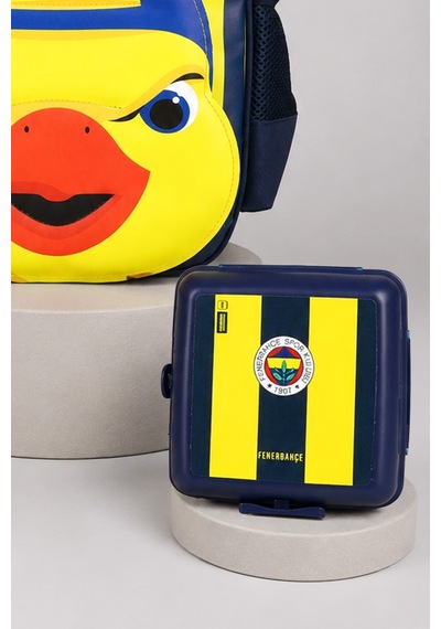 X Dekomus Lisanslı Fenerbahçe Yellow Collection 3d Baskılı Küçük Boy Anaokul Çantası,beslenme Kabı Ve 500 Ml Matara Seti Altın