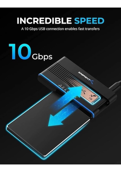 Sabrent Usb 3.2 Type C M.2 Pcıe Nvme + 2,5/3,5 İnç Ssd Ve Hdd Dönüştürücü Ds-ucmh