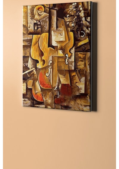 Webstyle Sayılarla Boyama Seti Kasnaklı Keman Ve Üzümler 60 X 75 Cm