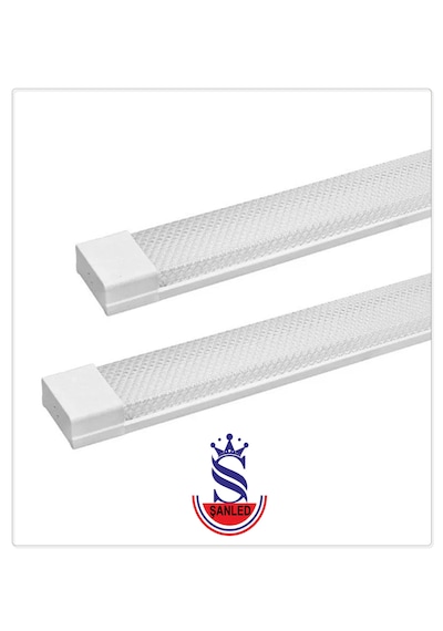 100w 120 Cm Kristal Led Bant Armatür-trafolu Beyaz Işık -8 Adet Beyaz