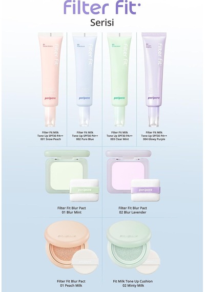 Blur Etkili Ton Eşitleyici Yeşil Kompakt Pudra Filter Fit Blur Pact 01 Blur Mint Diğer