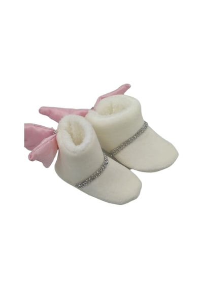 Pamily Baby Bebe Pelüş Patik-0-6 ay-Krem (505417924) Krem