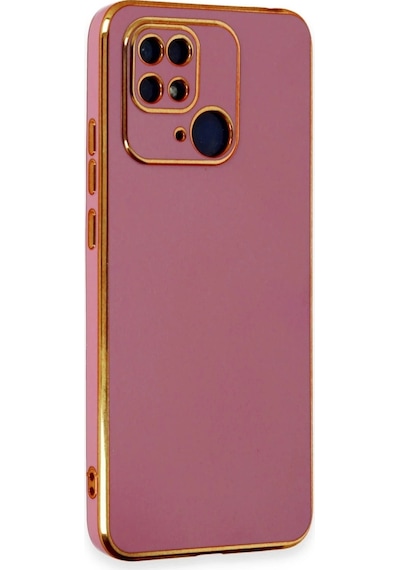 Xiaomi Redmi 10c Kılıf Volet Silikon - Kırmızı Düz Renkli