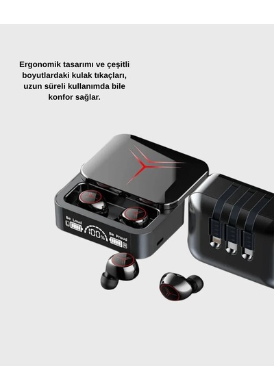 Lb Bluetooth Powerbank Kulaklık Kablosuz, Uzun Pil Ömrü, Dokunmatik Ve Yüksek Ses Kalitesi