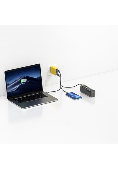 Sharge Usb-c 100w Gan Hızlı Şarj Cihazı - Sarı