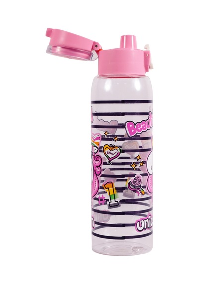 Herevin 161417-818 Askılı Desenli Opak Desenli Matara 500 Ml Pembe