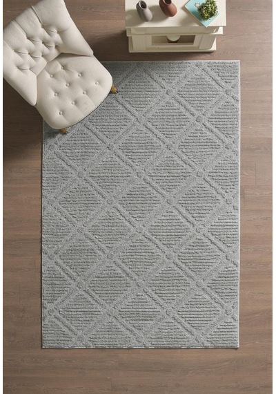 İskandinav Dokuma Bukleli Gri Jüt Taban Halı Salon Mutfak Koridor Yolluk Modern Halı Cy Art1122grey